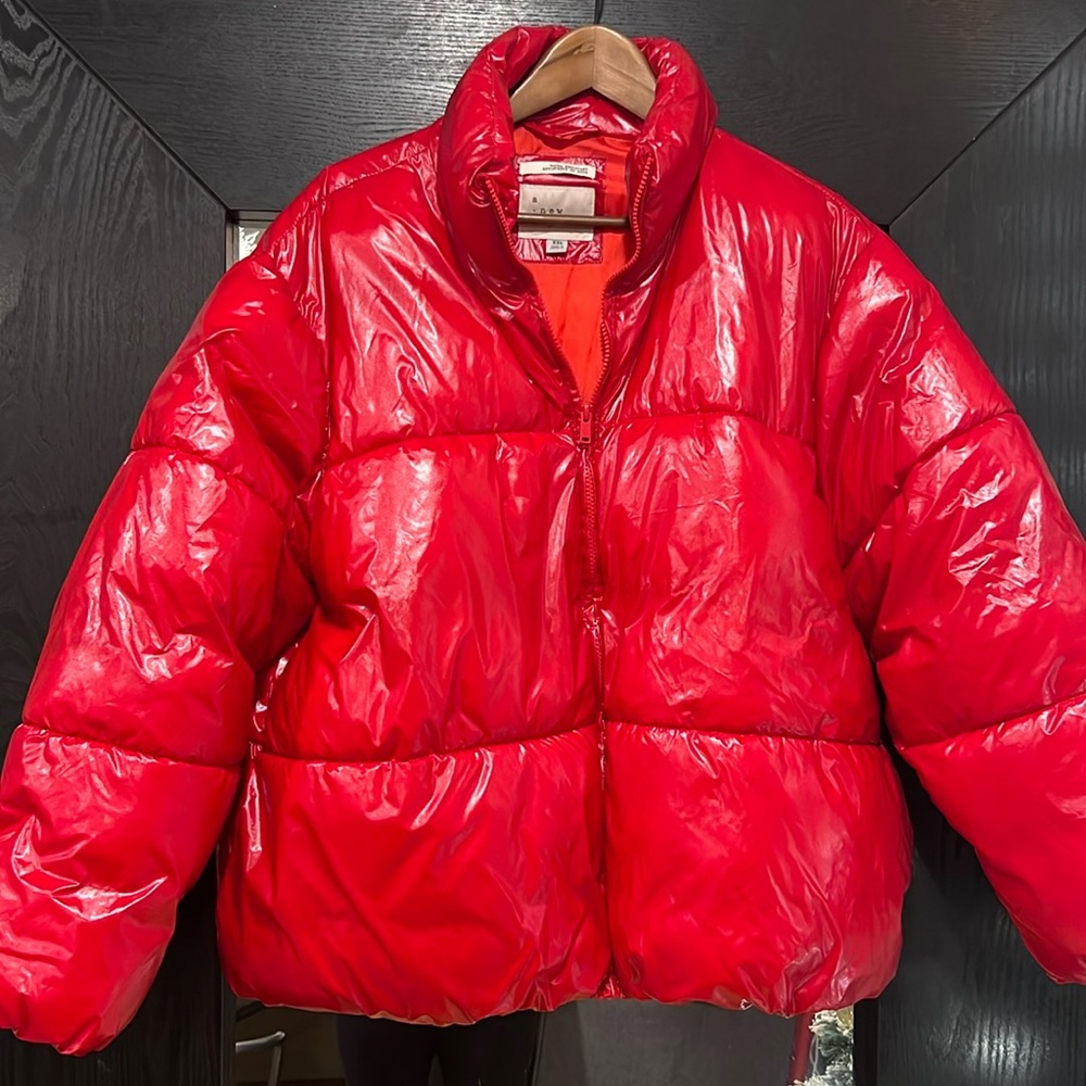 XXL Bright Red Puffer UNISEX